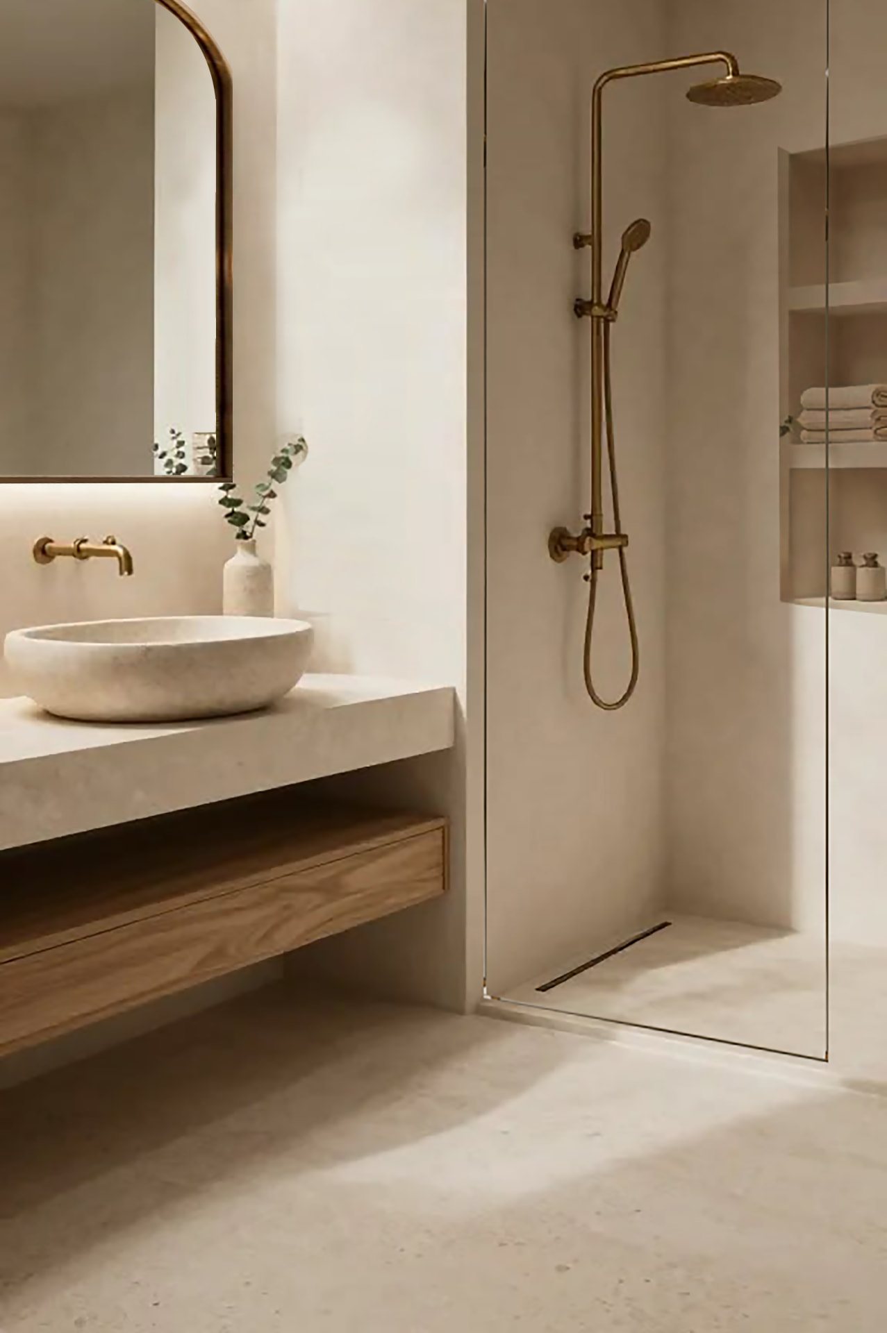 Natural stone bath